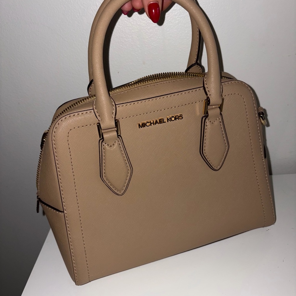 Michael Kors Beige Satchel